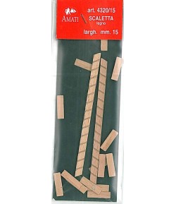 Scaletta Legno 15mm H 8.5cm