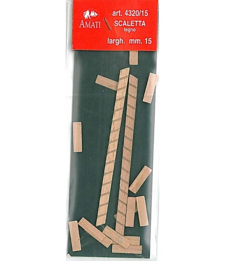 Scaletta Legno 15mm H 8.5cm