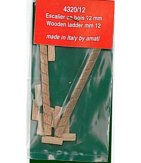 Scaletta Legno 12mm H 7cm